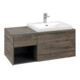 V&B Beck. meuble sous-lavabo Subway 3.0 100,1x42,25x51,6cm, m LE/Gr AL g, st. Oa-3
