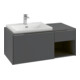 V&B Beck. Meuble sous lavabo Subway 3.0 100,1x42,25x51,6cm, m LE/Gr vo b, wine r-1