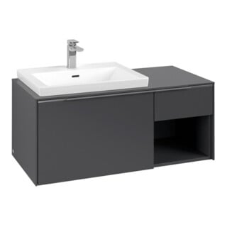 V&B Beck. Sous-meuble lavabo gauche Subway 3.0 100,1x42,25x51,6cm, AL g, graph.