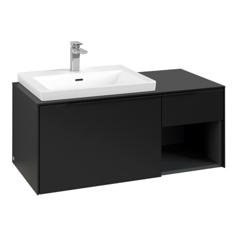 V&B Beck. Sous-meuble lavabo gauche Subway 3.0 100,1x42,25x51,6cm, m LE/Gr vo b, vo bla