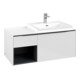 V&B Beck. sous-meuble lavabo Subway 3.0 100,1x42,25x51,6cm, blanc mat/gris bois-3