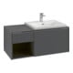 V&B Beck. sous-meuble lavabo Subway 3.0 100,1x42,25x51,6cm, m LE/Gr AL g, rouge wine-1