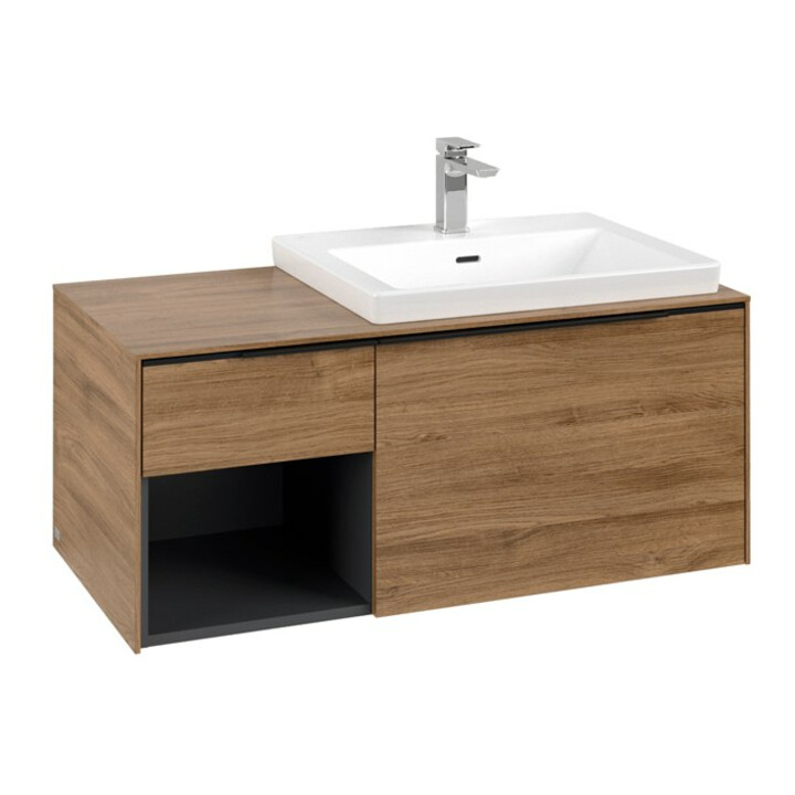 V&B Beck. sous-meuble lavabo Subway 3.0 100,1x42,25x51,6cm, m LE/Gr vo b, Kan Oa