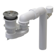 V&B berl-/Abl.-Deckel 54 Squaro Edge 12 stone white, für Wanne