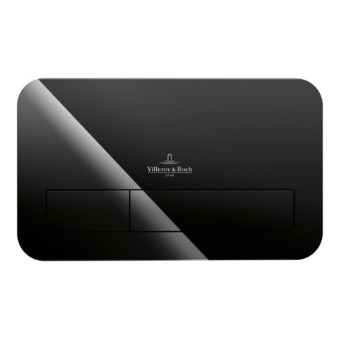 V&B Betätigungsplatte ViConnect 200G 26,9x16,1x1,3cm, Oberfl. Glas, glo Black