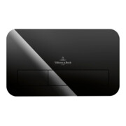 V&B Betätigungsplatte ViConnect 200G 26,9x16,1x1,3cm, Oberfl. Glas, glo Black