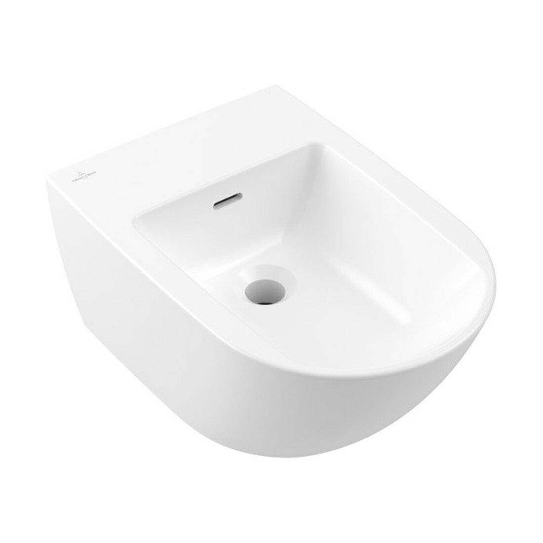 V&B Bidet mural Subway 3.0 37,5x56 cm, 1 robinet, avec trop-plein, blanc brillant C+