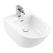 V&B Bidet mural Subway 3.0 37,5x56 cm, 1 robinet, avec trop-plein, blanc C-plus-4
