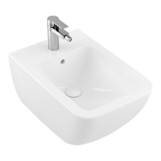 V&B Bidet mural VENTICELLO 37,5x56 cm, avec trop-plein, blanc