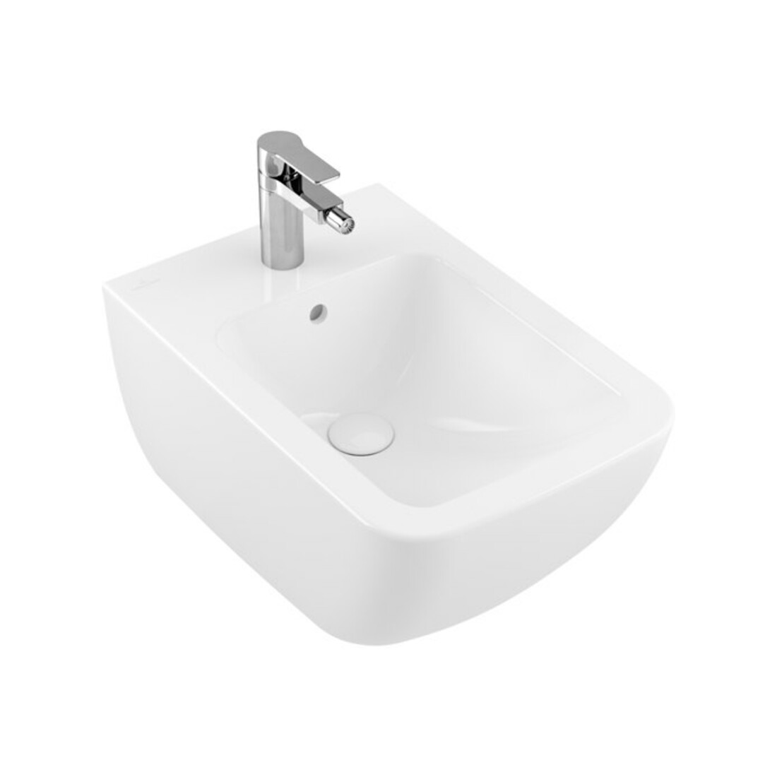 V&B Bidet mural VENTICELLO 37,5x56 cm, c/robinet, c/débordement, blanc C-plus