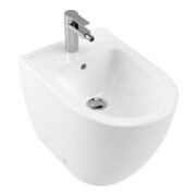 V&B Bidet sur pied Subway 2.0 37x56 cm, 1 trou de robinet, trop-plein, blanc