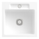 V&B bündige Spüle Siluet 50 S Flat m Abl.garn, Handbetätigung, stone white-1