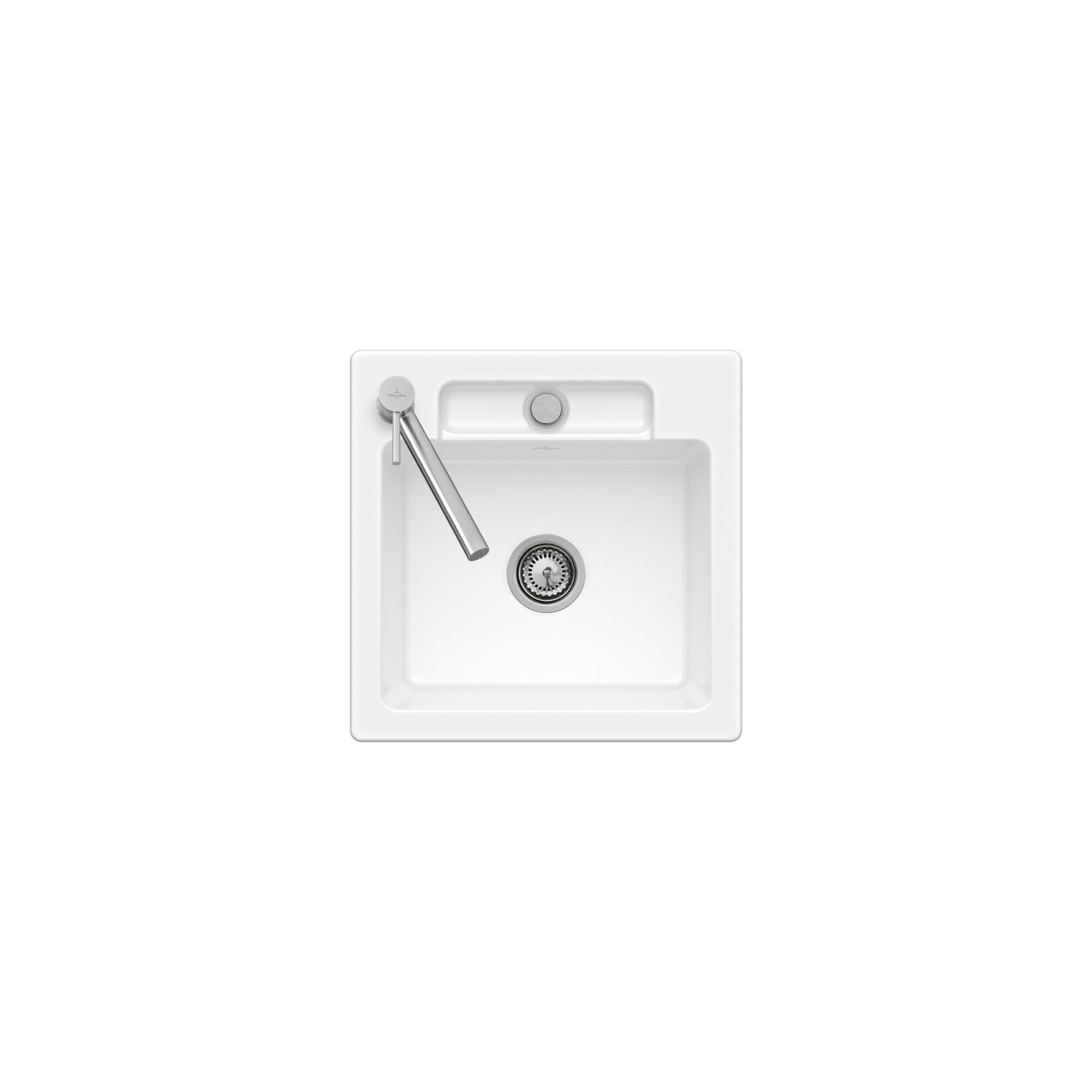 V&B bündige Spüle Siluet 50 S Flat Spülbecken, graphite ; Villeroy & Boch
