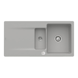 V&B bündige Spüle Siluet 60 R Flat m Abl.garn, Excenterbetätigung, fossil