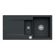 V&B bündige Spüle Siluet 60 R Flat m Abl.garn, Exzenter, pure black-1