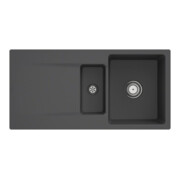 V&B bündige Spüle Siluet 60 R Flat m Abl.garn, Handbetätigung, graphit