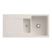V&B bündige Spüle Siluet 60 R Flat m Ablaufgarnitur, Handbetätigung, crema