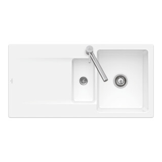 V&B bündige Spüle Siluet 60 R Flat Spülbecken, pure black