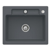 V&B bündige Spüle Siluet 60 S Flat m Abl.garn, Excenterbetätigung, graphite