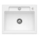 V&B bündige Spüle Siluet 60 S Flat m Abl.garn, Exzenter, stone white-1