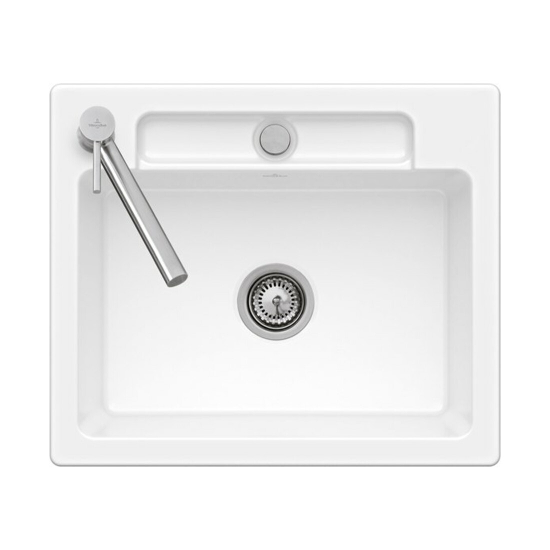 V&B bündige Spüle Siluet 60 S Flat Spülbecken, crema