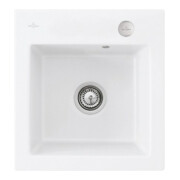 V&B bündige Spüle Subway 45 XS Flat m Abl.garn, Exzenter, stone white