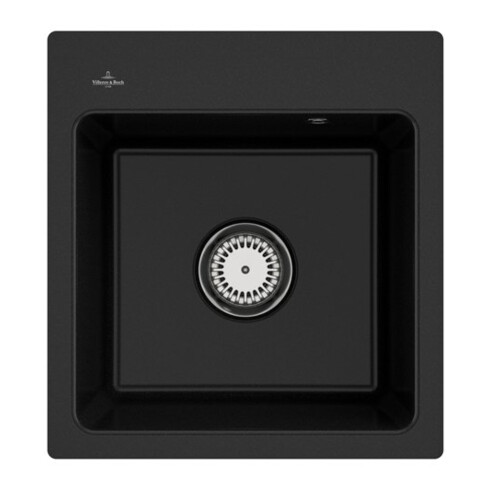 V&B bündige Spüle Subway 45 XS Flat m Abl.garn, Handbetätigung, chromite