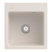 V&B bündige Spüle Subway 45 XS Flat m Ablaufgarnitur, Handbetätigung, crema