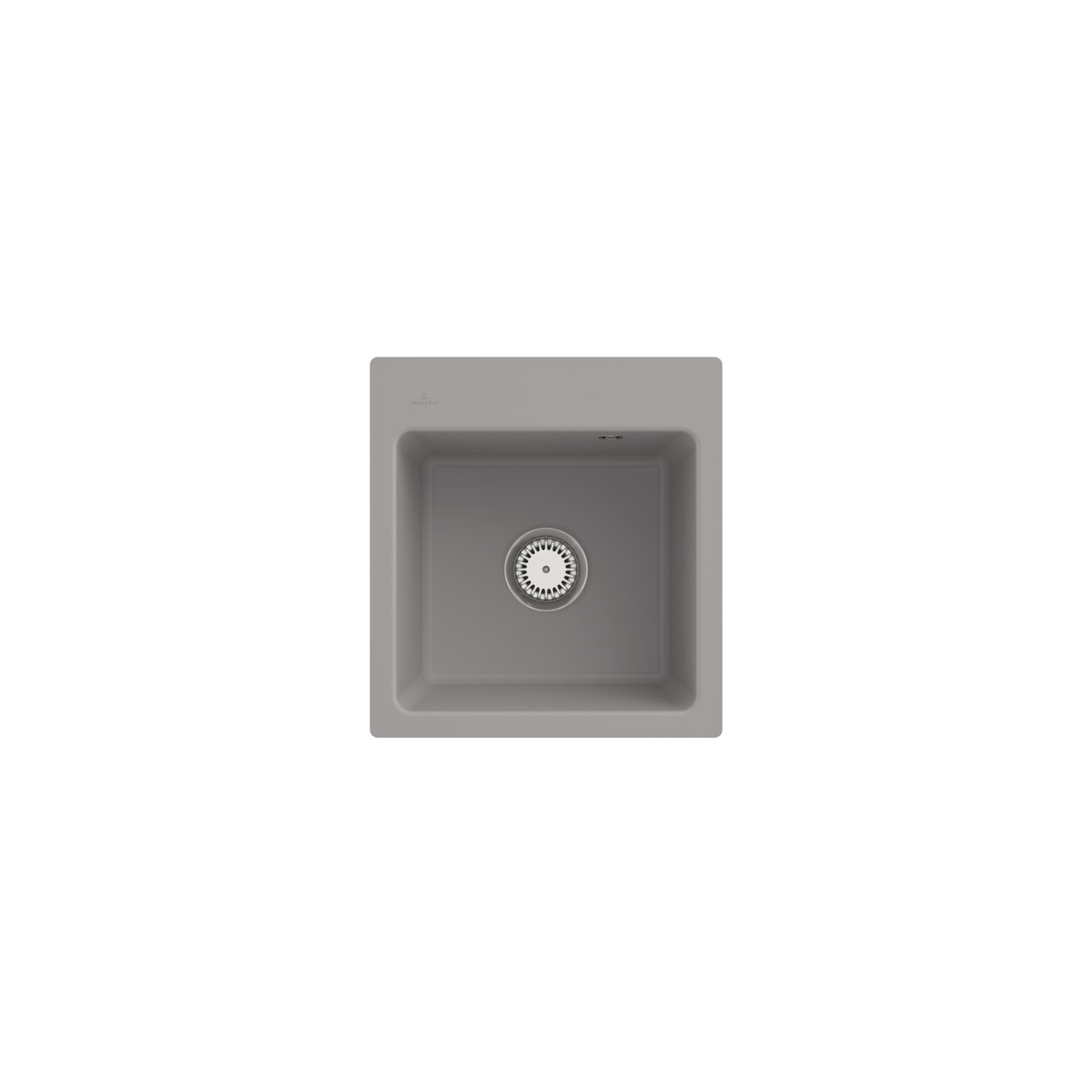 V&B bündige Spüle Subway 45 XS Flat m Ablaufgarnitur, Handbetätigung, fossil ; Villeroy & Boch