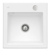 V&B bündige Spüle Subway 50 S Flat m Abl.garn, Exzenter, stone white