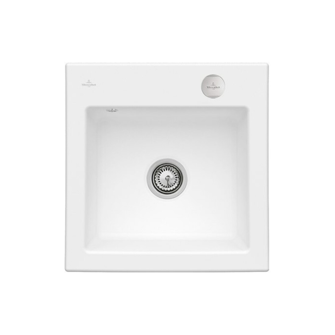 V&B bündige Spüle Subway 50 S Flat m Abl.garn, Exzenter, stone white