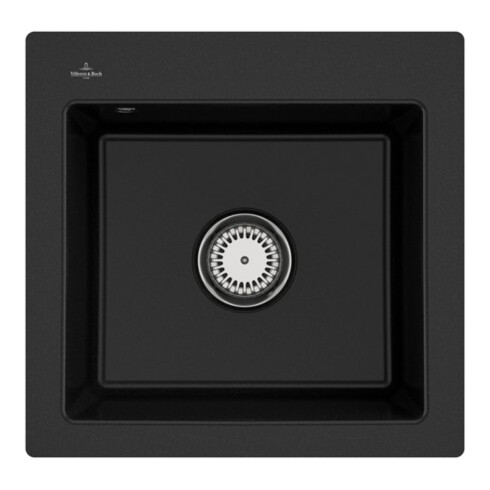 V&B bündige Spüle Subway 50 S Flat m Abl.garn, Handbetätigung, chromite