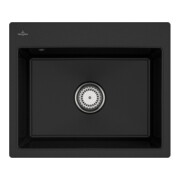 V&B bündige Spüle Subway 60 S Flat m Abl.garn, Handbetätigung, chromite