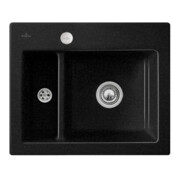 V&B bündige Spüle Subway 60 XM Flat m Abl.garn, Excenterbetätigung, chromite