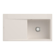 V&B bündige Spüle Subway Style 50 Flat re, m Abl.garn, Hand., crema CeramicPlus