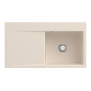 V&B bündige Spüle Subway Style 50 Flat re, m Abl.garn, Hand., ivory CeramicPlus