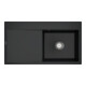 V&B bündige Spüle Subway Style 50 Flat re, m Abl.garn, Hand., pure black-1