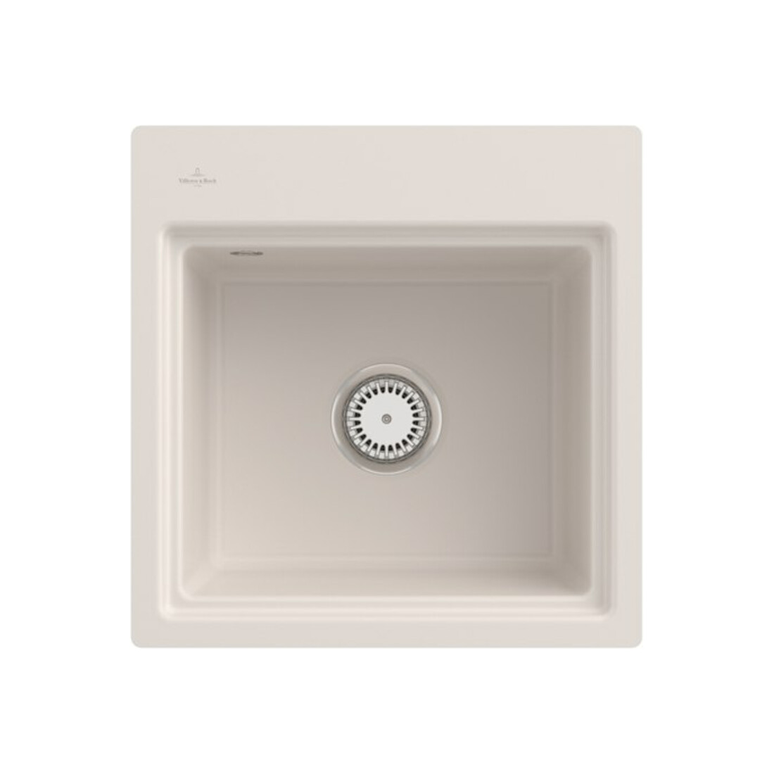 V&B bündige Spüle Subway Style 50 S Flat Git., r, m Abl.garn, Hand., crema C-plus