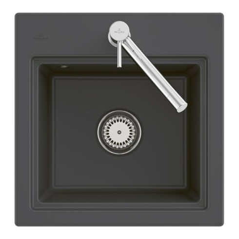 V&B bündige Spüle Subway Style 50 S Flat Git., r, m Abl., Hand., we alp C-plus