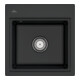 V&B bündige Spüle Subway Style 50 S Flat Gitter, re, m Abl.garn, Hand., P black-1