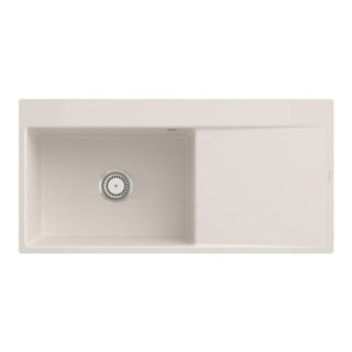 V&B bündige Spüle Subway Style 60 Flat li, m Abl.garn, Hand., crema CeramicPlus
