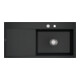 V&B bündige Spüle Subway Style 60 Flat re, m Abl.garn, Exzenter, pure black-1