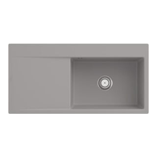 V&B bündige Spüle Subway Style 60 Flat re, m Abl.garn, Hand., fossil C-plus