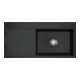 V&B bündige Spüle Subway Style 60 Flat re, m Abl.garn, Hand., pure black-1