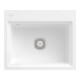 V&B bündige Spüle Subway Style 60 S Flat re, m Abl.garn, Hand., stone white-1