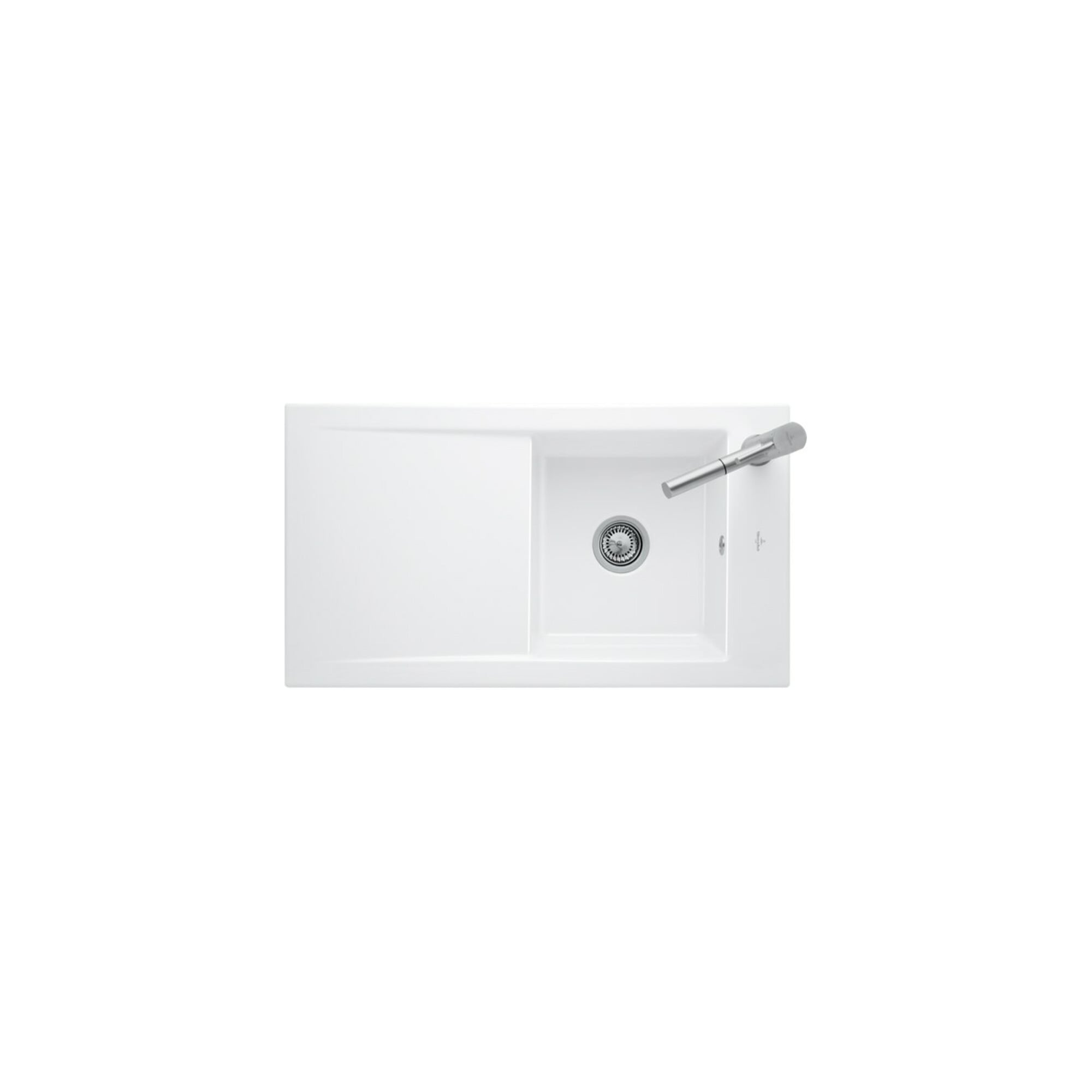 V&B bündige Spüle Timeline 50 Flat Spülbecken, crema ; Villeroy & Boch