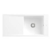 V&B bündige Spüle Timeline 60 Flat m Abl.garn, Handbetätigung, stone white