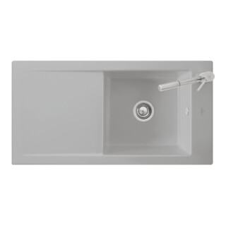 V&B bündige Spüle Timeline 60 Flat Spülbecken, pure black