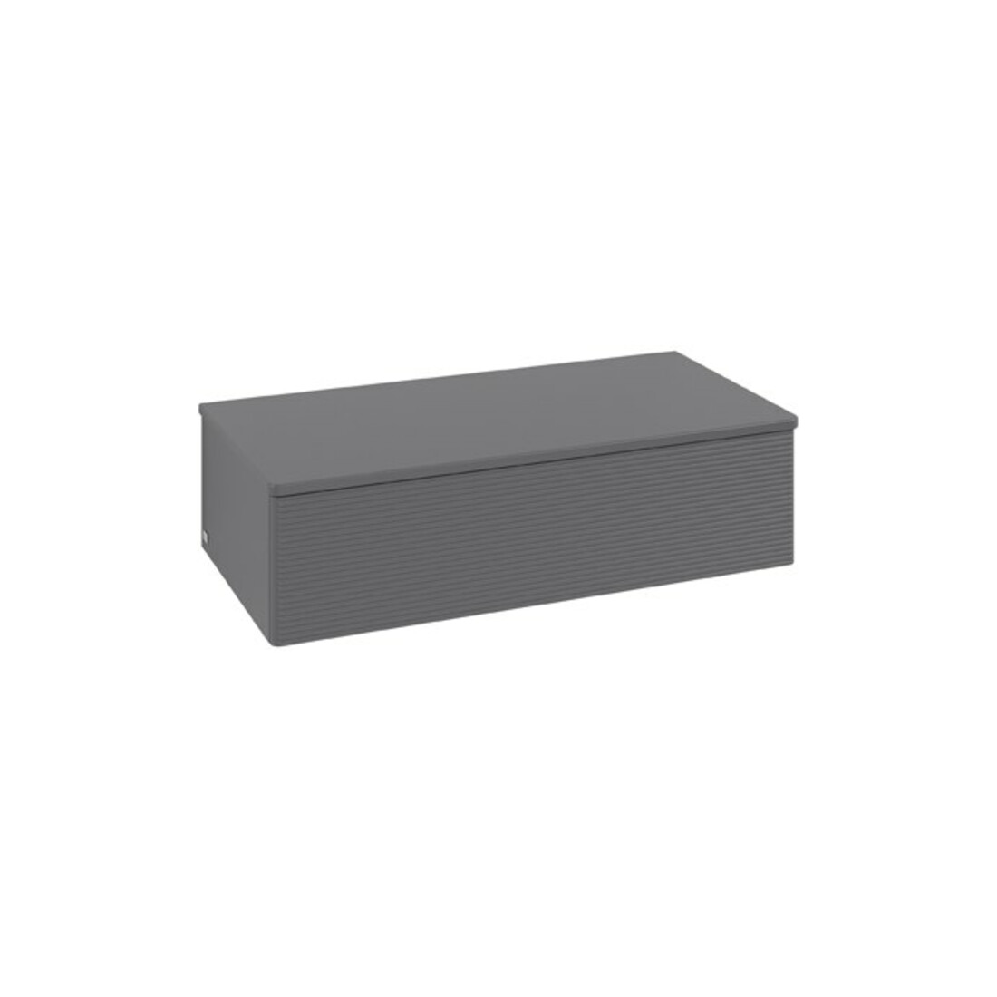 V&B Buffet avec structure de façade Antao 100x26,8x50cm, laque WBP, anthracite, avec laque