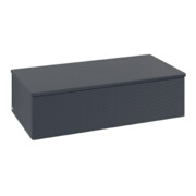 V&B Buffet avec structure de façade Antao 100x26,8x50cm, WBP chêne sauvage, bleu mat avec laque